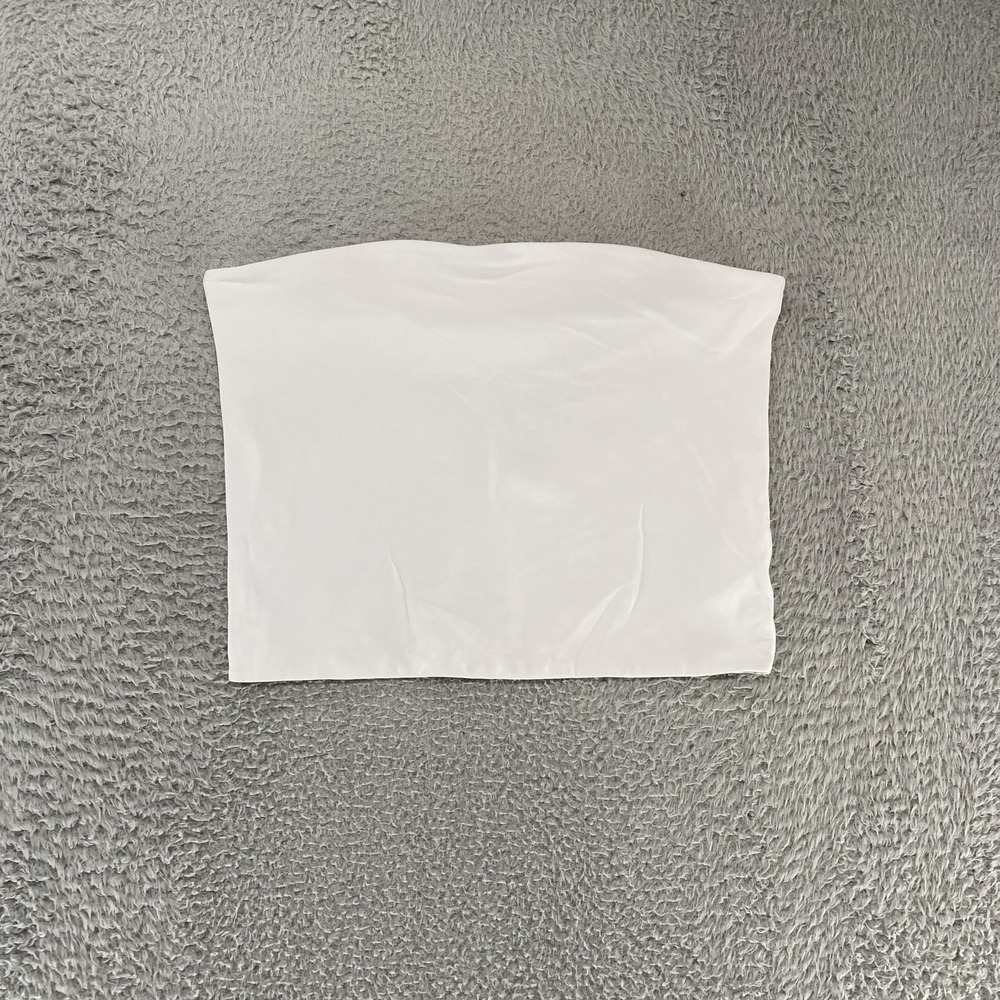Babaton Tube Top Womens XL White Strapless Bandeau Contour Aritzia Minimalist